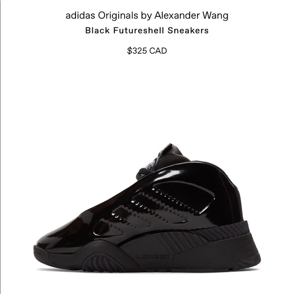 Alexander Wang x Adidas Black Futureshell Sneakers - Picture 6 of 9